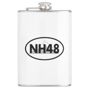 New Hampshire 48 Oval Flachmann