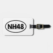 New Hampshire 48 Oval Gepäckanhänger (Vorderseite horizontal)