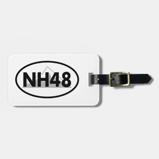 New Hampshire 48 Oval Gepäckanhänger (Vorderseite horizontal)
