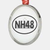 New Hampshire 48 Oval Ornament Aus Metall (Links)