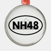 New Hampshire 48 Oval Ornament Aus Metall (Vorne)