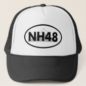 New Hampshire 48 Oval Truckerkappe (Vorderseite)