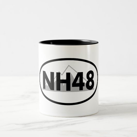 New Hampshire 48 Oval Zweifarbige Tasse (Mittel)