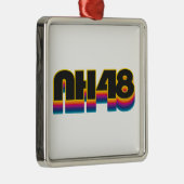 New Hampshire 48 Rainbow Ornament Aus Metall (Rechts)