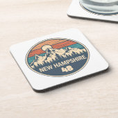 New Hampshire 48 Sunset Getränkeuntersetzer (Linke Seite)