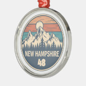 New Hampshire 48 Sunset Ornament Aus Metall (Links)