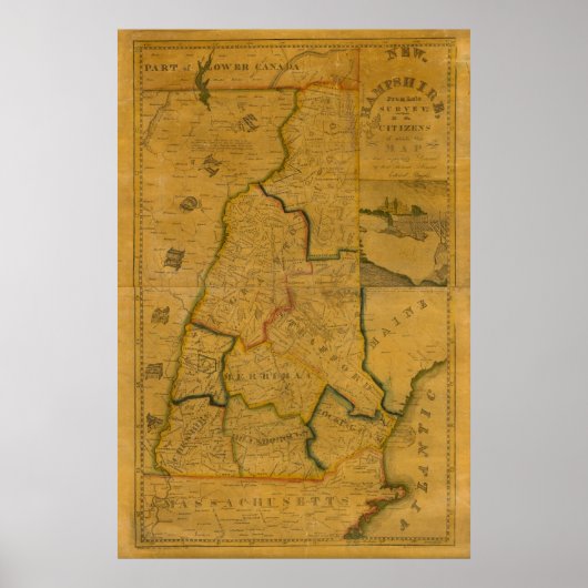 New Hampshire 4 Poster (Vorne)