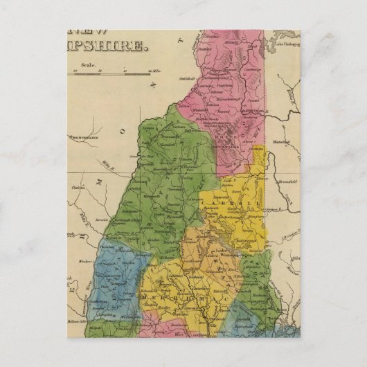 New Hampshire 6 Postkarte (Vorderseite)