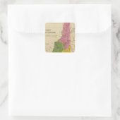 New Hampshire 6 Quadratischer Aufkleber (Tasche)