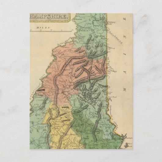 New Hampshire 8 Postkarte (Vorderseite)
