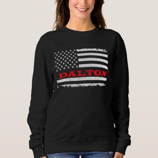 New Hampshire American Flag Dalton Usa Patriotic S Sweatshirt (Vorderseite)