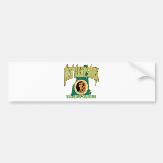 New Hampshire Autoaufkleber (Vorne)