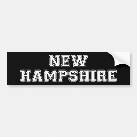 New Hampshire Autoaufkleber (Vorne)