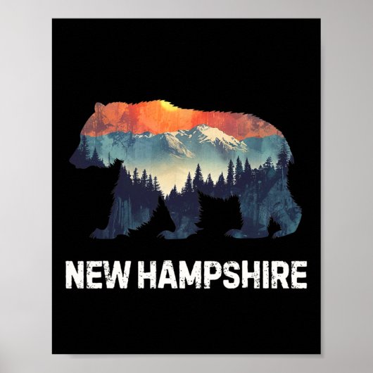 New Hampshire Bär Poster (Vorne)