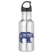 New Hampshire Bear Edelstahlflasche (Vorderseite)