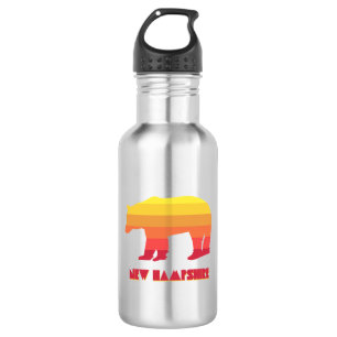 New Hampshire Bear Edelstahlflasche