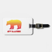New Hampshire Bear Gepäckanhänger (Vorderseite horizontal)