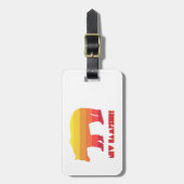 New Hampshire Bear Gepäckanhänger (Vorderseite vertikal)