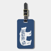 New Hampshire Bear Gepäckanhänger (Vorderseite vertikal)