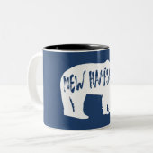 New Hampshire Bear Zweifarbige Tasse (Vorderseite Links)