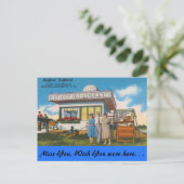 New Hampshire, Bedford Golfland, Manchester Postkarte (Stehend Vorderseite)