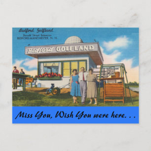 New Hampshire, Bedford Golfland, Manchester Postkarte