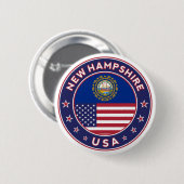 New Hampshire Button (Vorne & Hinten)