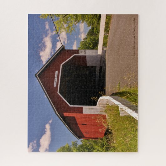 New Hampshire Covered Bridge - Jigsaw Puzzle (Vertikal)