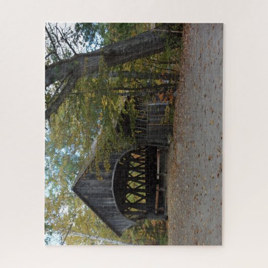 New Hampshire Covered Bridge Jigsaw Puzzle (Vertikal)