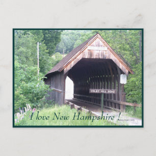 New Hampshire Covered Bridge Postcard Postkarte