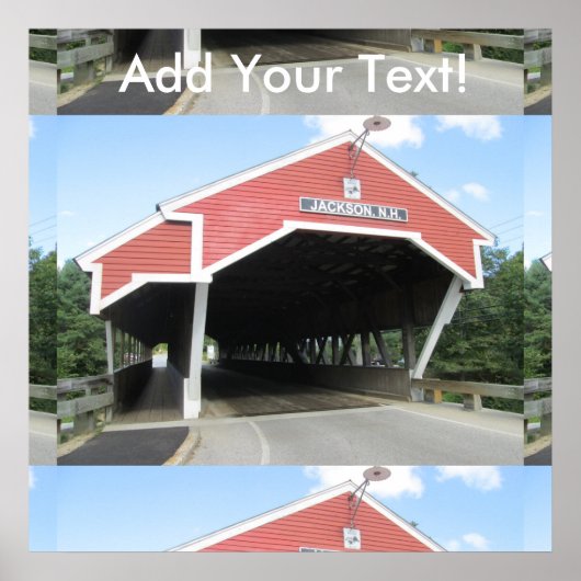 New Hampshire Covered Bridge Poster (Vorne)