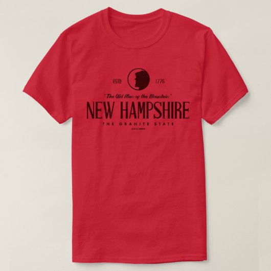 New Hampshire Der alte Mann des Berges T-Shirt (Design vorne)