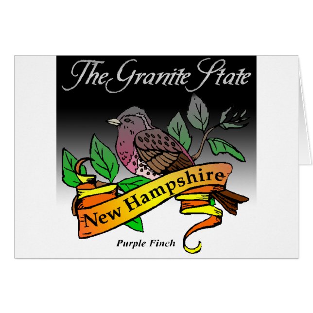 New Hampshire der Granit-Staat mit Vogel (Vorderseite (Horizontal))