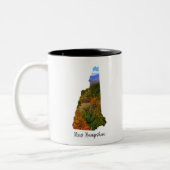 New Hampshire - Der Granit-Staat Zweifarbige Tasse (Links)