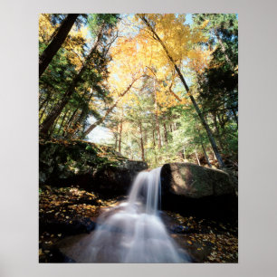 New Hampshire, Ein Wasserfall im Weißen Poster