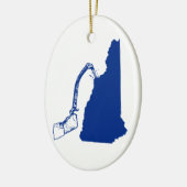 New Hampshire-Eis-Klettern Keramikornament (Links)