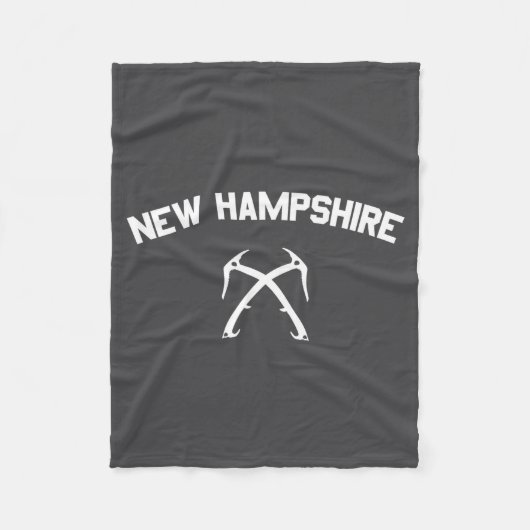 New Hampshire Eisklettern _2 Fleecedecke (Vorderseite)