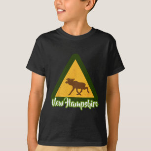 New Hampshire Elch Camping White Mountains Wildnis T-Shirt