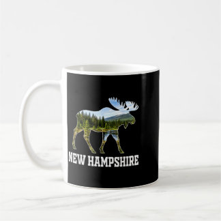 New Hampshire Elch-Wildnis-Wald-Natur-Szene Kaffeetasse