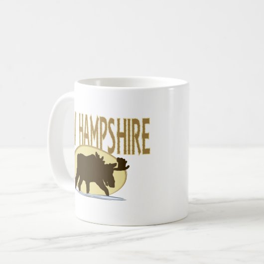 New Hampshire-Elche Kaffeetasse (Vorderseite Links)