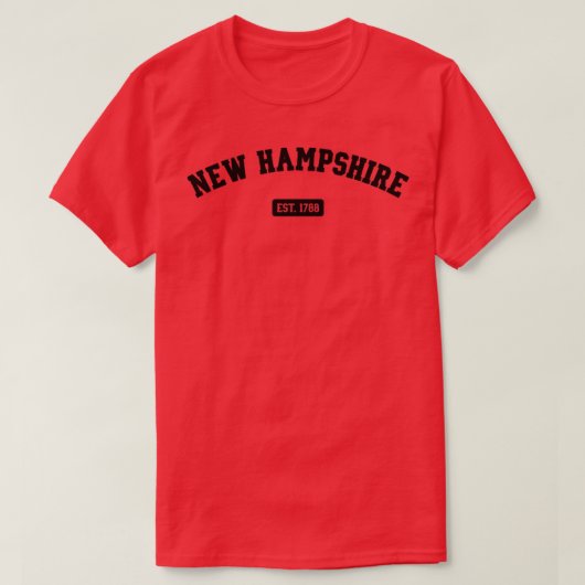 New Hampshire Est 1781 T-Shirt (Design vorne)