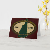 New Hampshire Est 1788 Karte (Gelbe Blume)