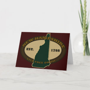 New Hampshire Est 1788 Karte