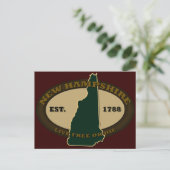 New Hampshire Est 1788 Postkarte (Stehend Vorderseite)