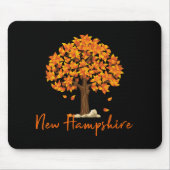 New Hampshire Fall Foliage Autumn Rustic Maple Oak Mousepad (Vorne)