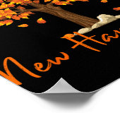 New Hampshire Fall Foliage Autumn Rustic Maple Oak Poster (Ecke)