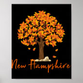 New Hampshire Fall Foliage Autumn Rustic Maple Oak Poster (Vorne)
