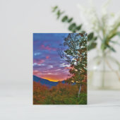 New Hampshire Fall Foliage Sunset Postkarte (Stehend Vorderseite)