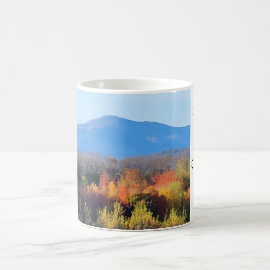New Hampshire Fall White Berge Kaffeetasse (Mittel)