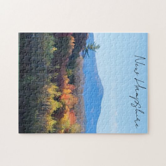 New Hampshire Fall White Berge Puzzle (Horizontal)